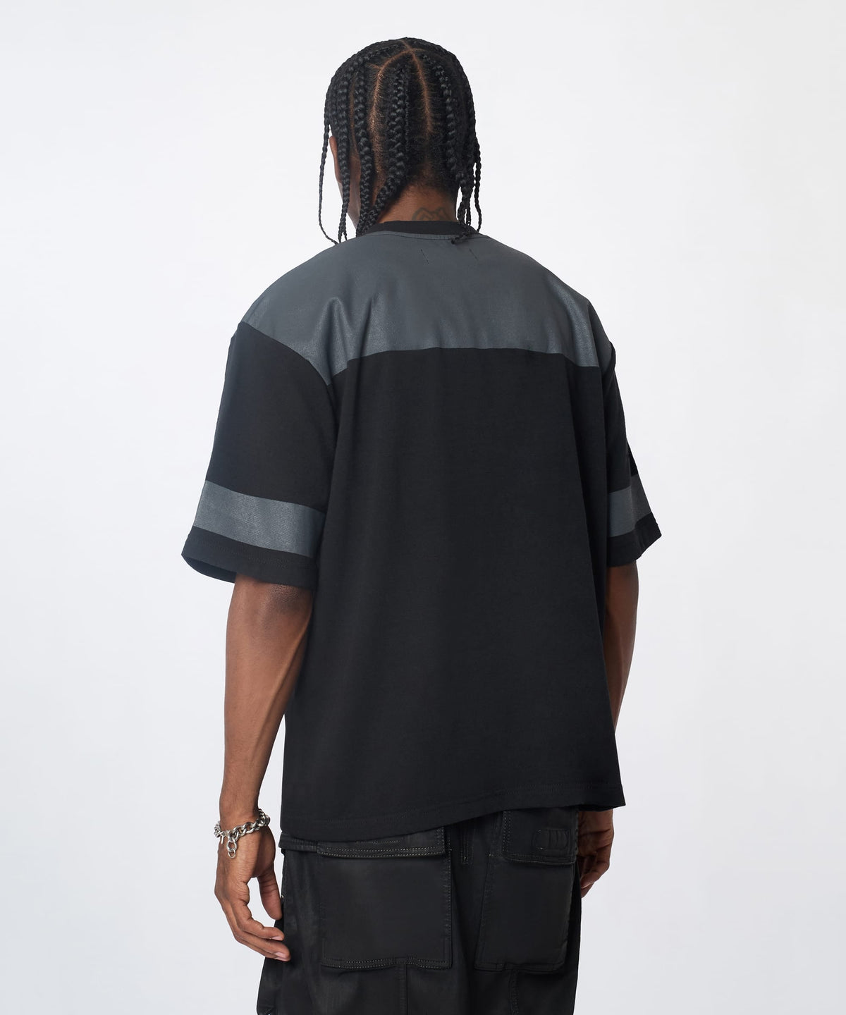 Football Rhinestones Short Sleeve Tee - Black | Reason Clothing Deals