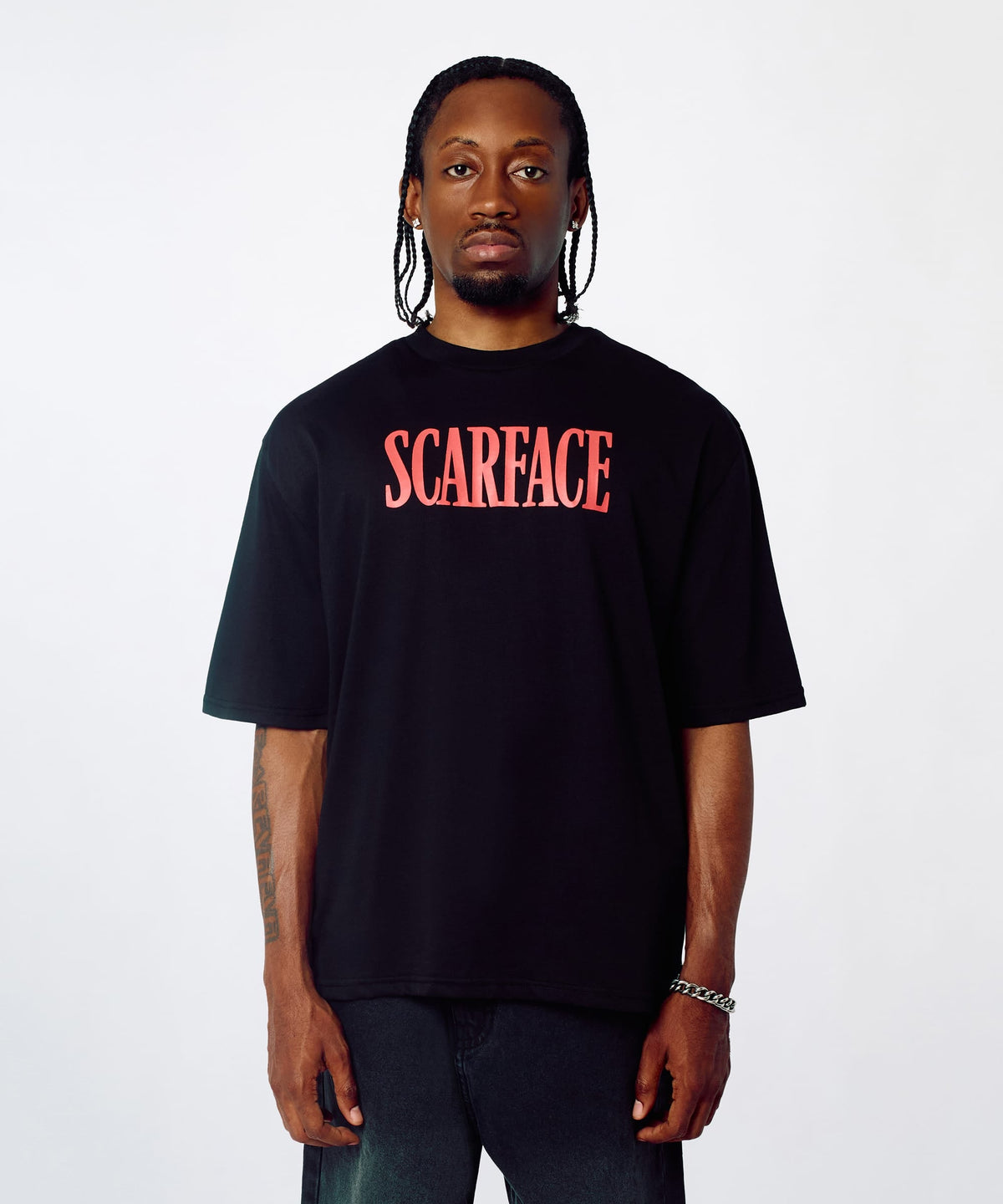Scarface Washed Short Sleeve Tee - Black | Reason Clothing Special Offer