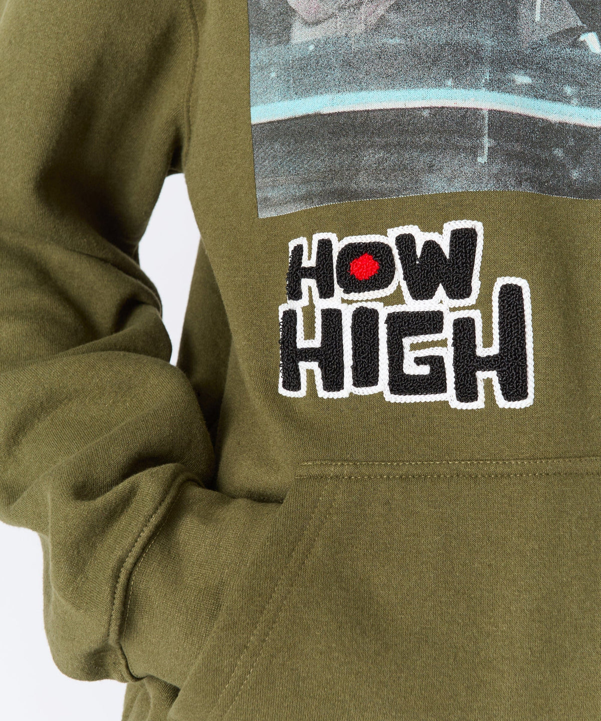 How High Study High Graphic Hoodie - Olive Green | Reason Clothing Popular