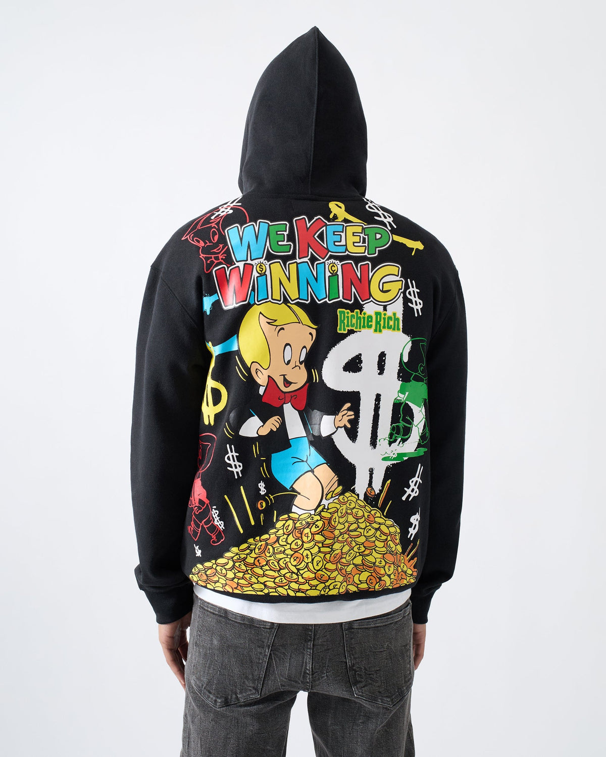 Richie Rich We Keep Winning Graphic Hoodie - Black | Reason Clothing Special Offer
