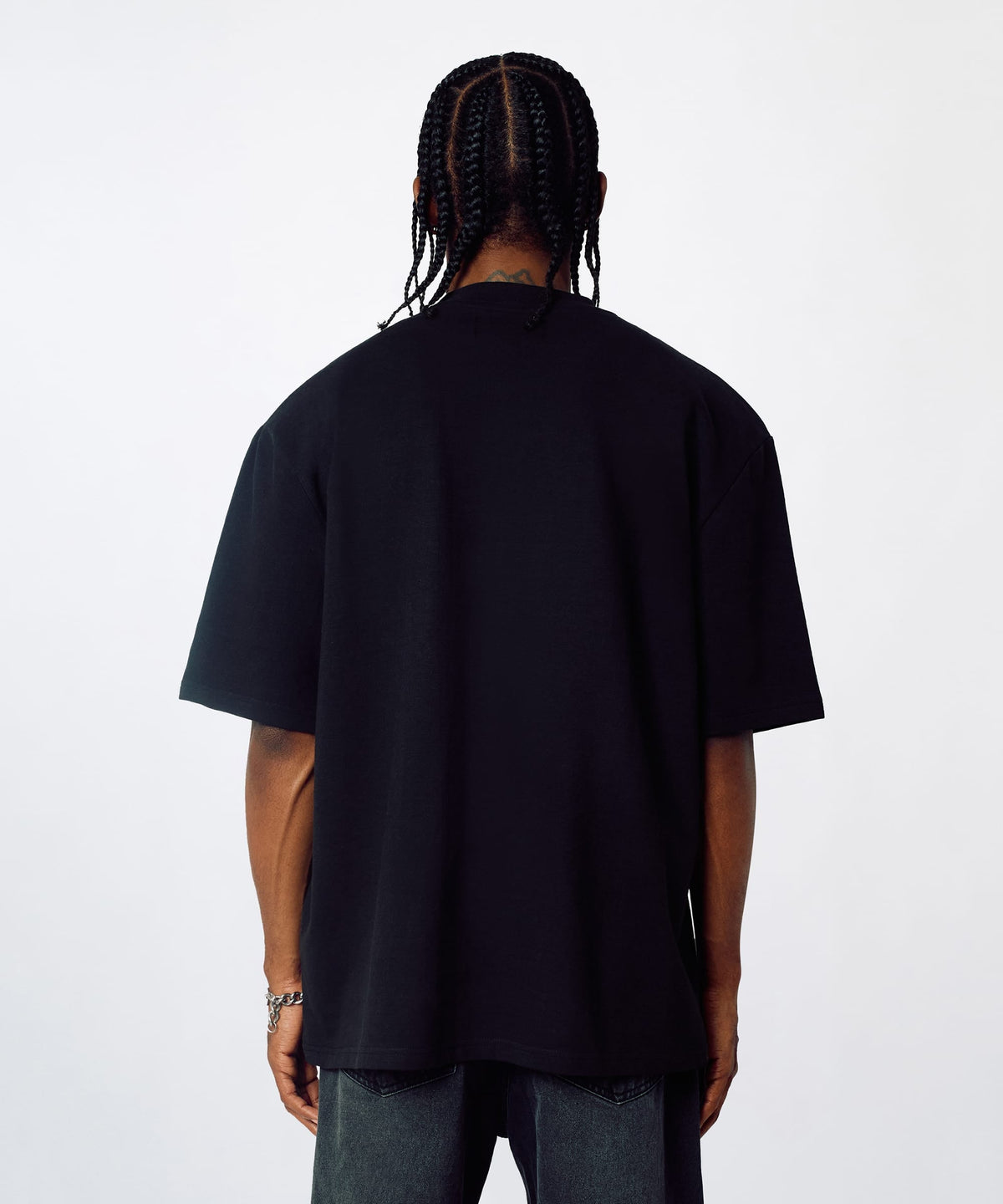 Untouchable Chenille Patched Short Sleeve Tee - Black | Reason Clothing Value