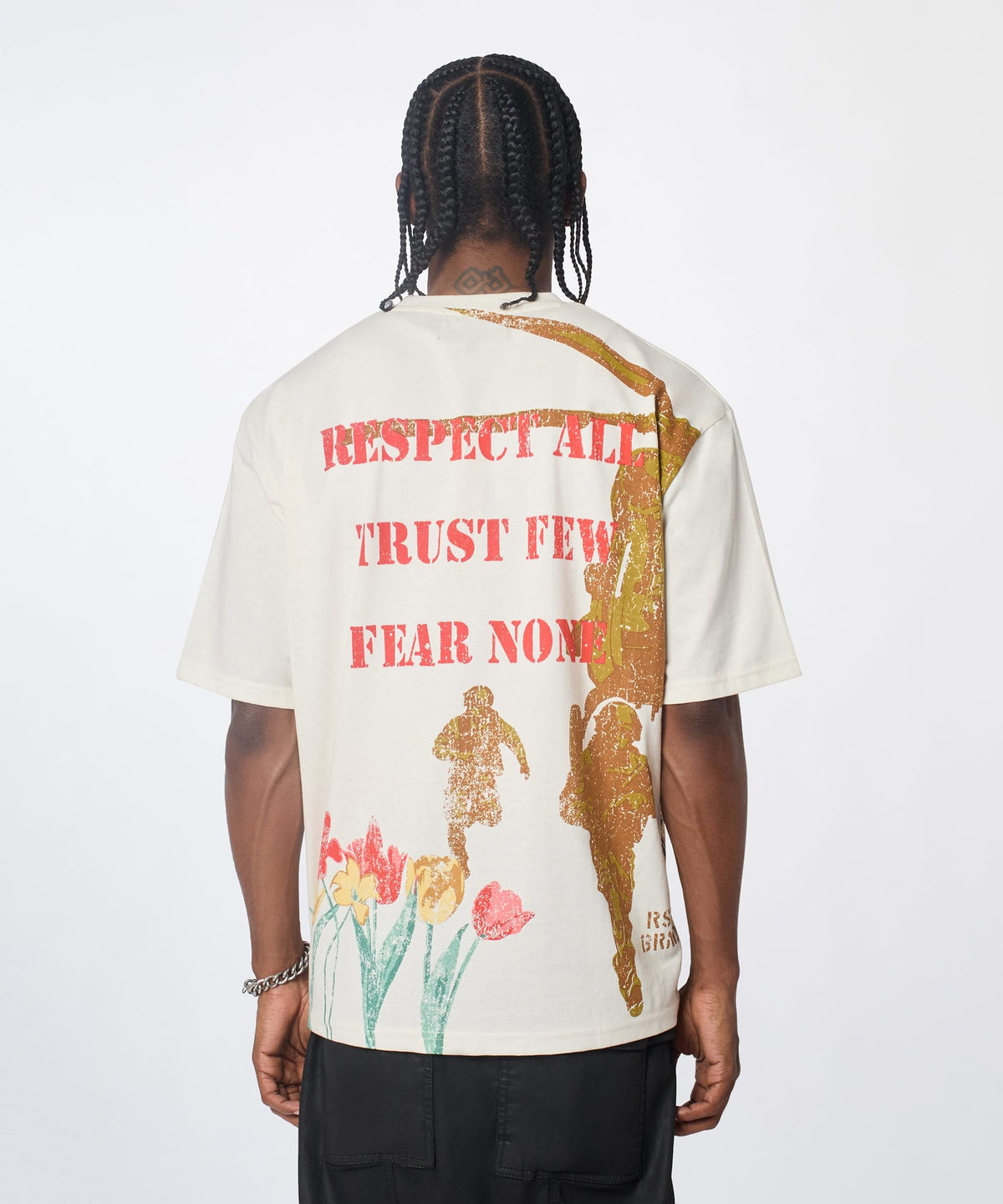 Soldier Respect All Short Sleeve Tee - Cream | Reason Clothing Value