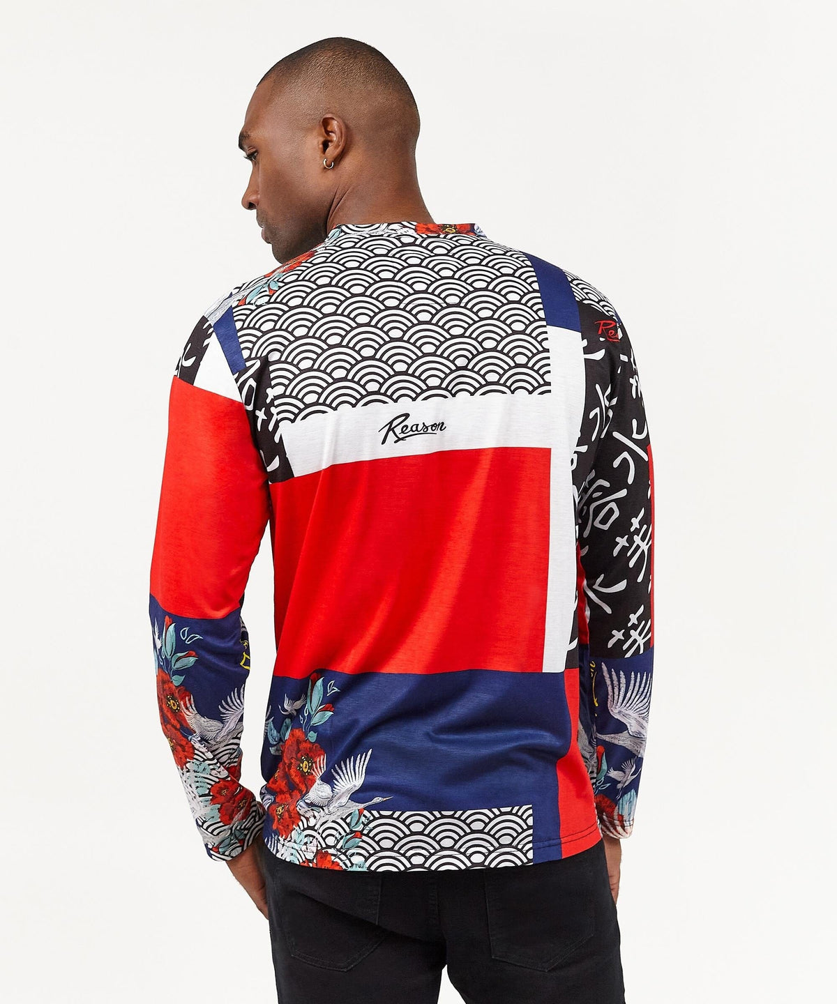 Swans All Over Print Long Sleeve Tee | Reason Clothing Best Price