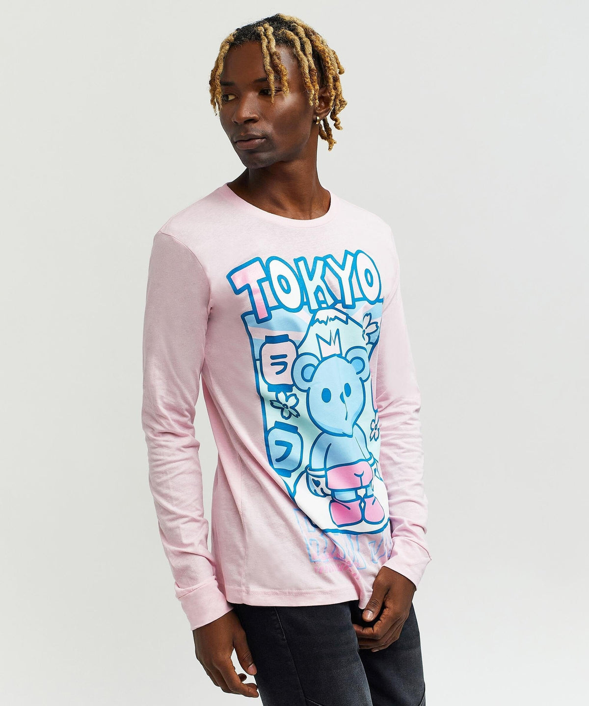 Neo Tokyo Long Sleeve Tee - Light Pink | Reason Clothing Everyday