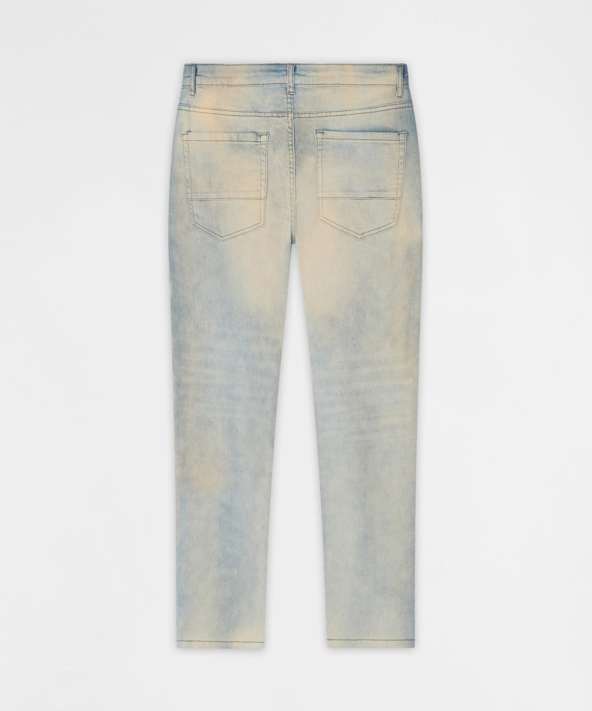 Light Wash Repaired Denim Jeans - Blue | Reason Clothing Smart Buy