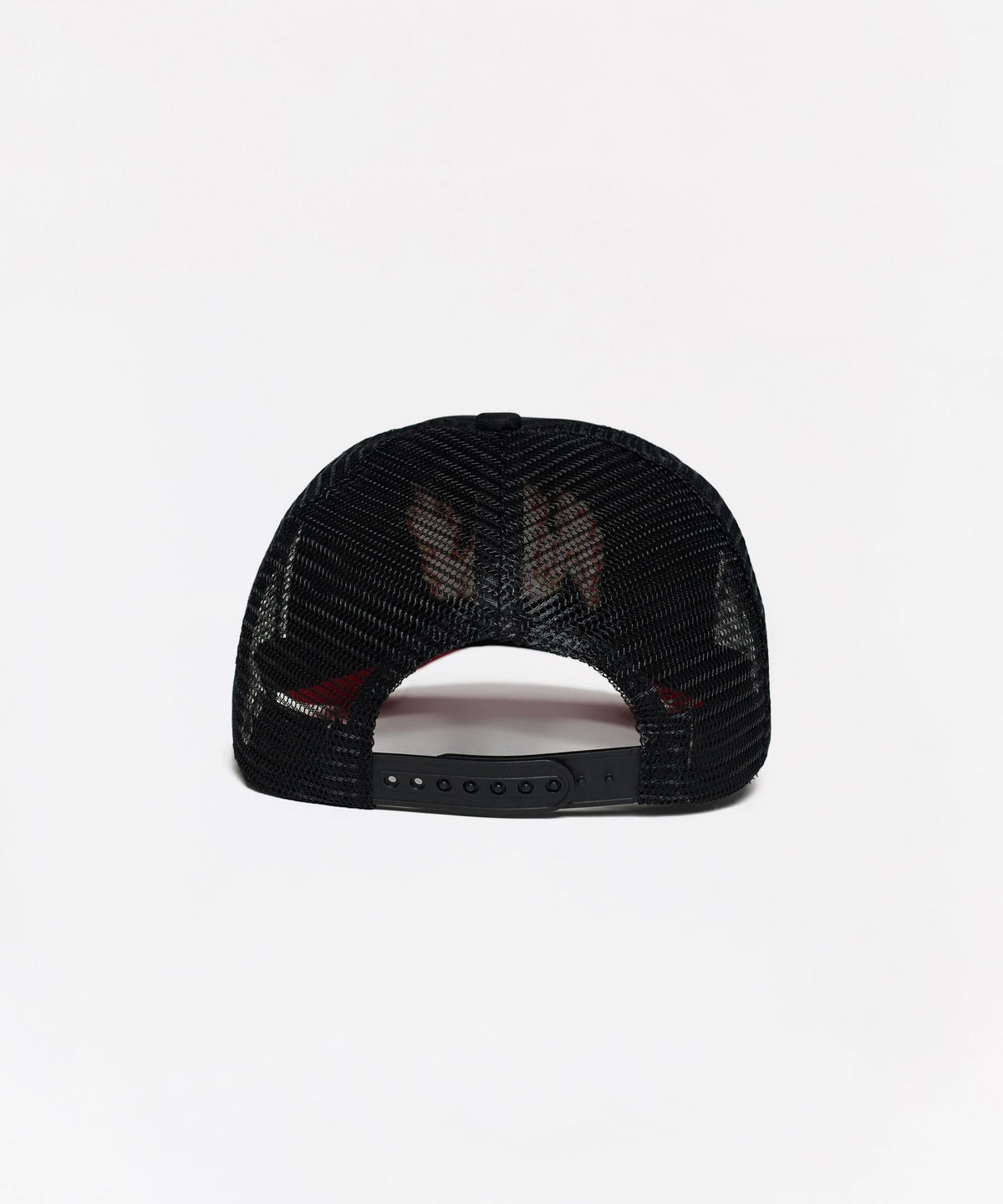 NY Graphic Trucker Hat - Black/Red | Reason Clothing Essential