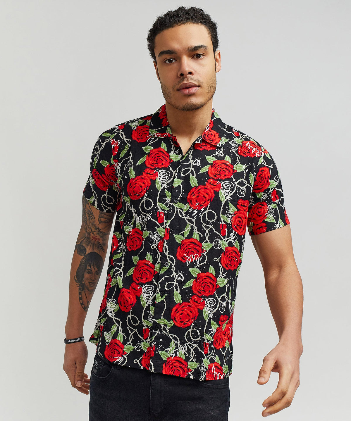 Harper Shirt Allover Print Short Sleeve Button Down Shirt | Reason Clothing Special Offer