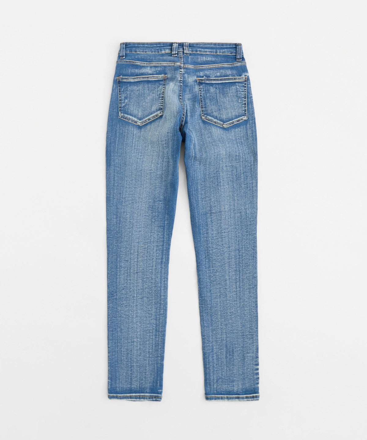 Stoned Out Rhinestone Denim Skinny Jeans - Light Blue | Reason Clothing Quality