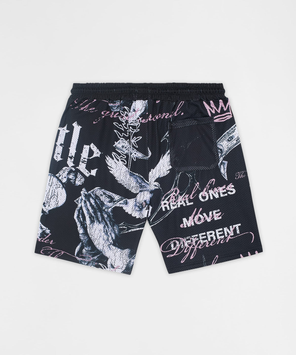 Real Ones Mesh Graphic Shorts - Black | Reason Clothing Featured