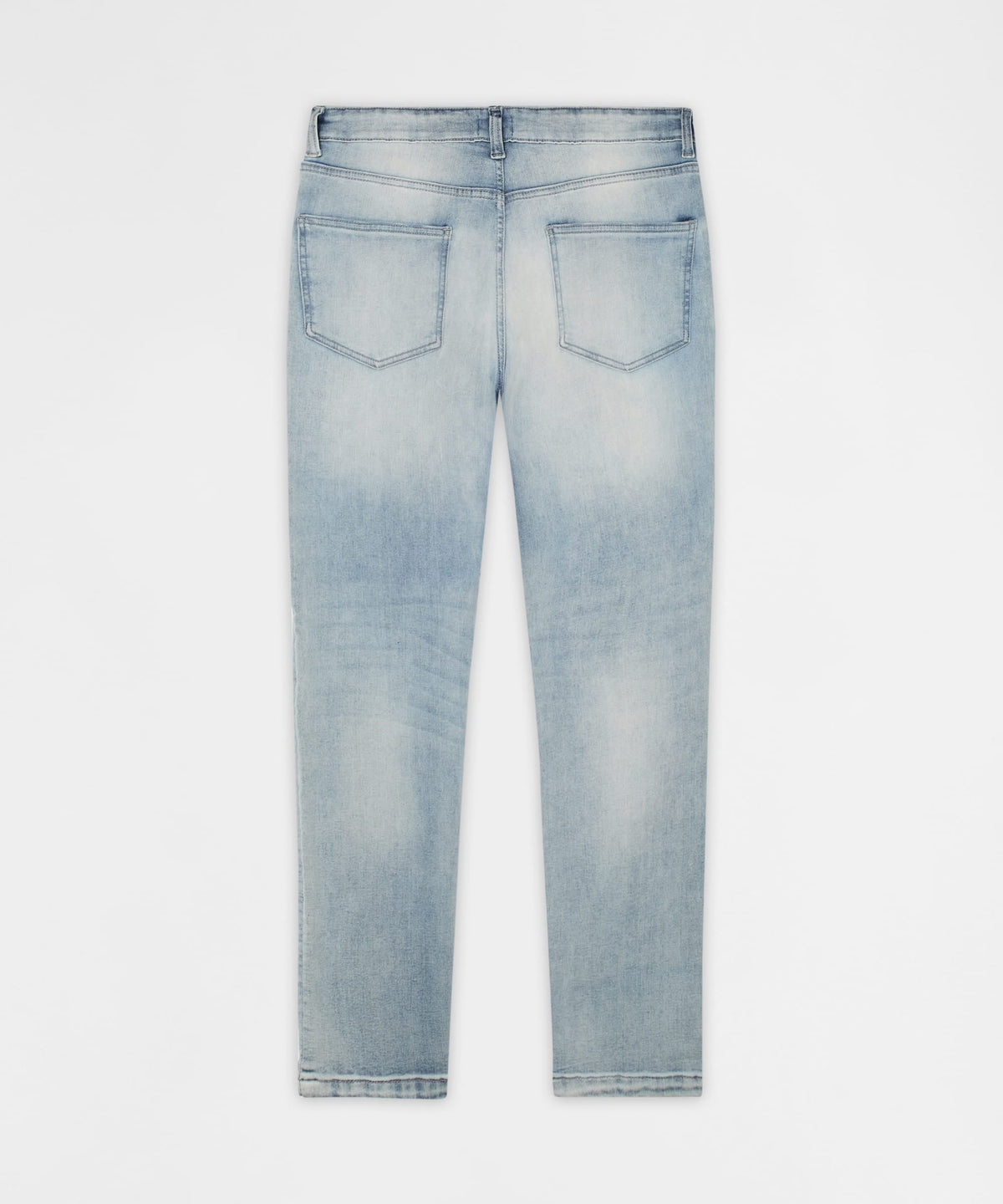 Ice Wash Distressed Skinny Jeans - Light Blue | Reason Clothing Popular