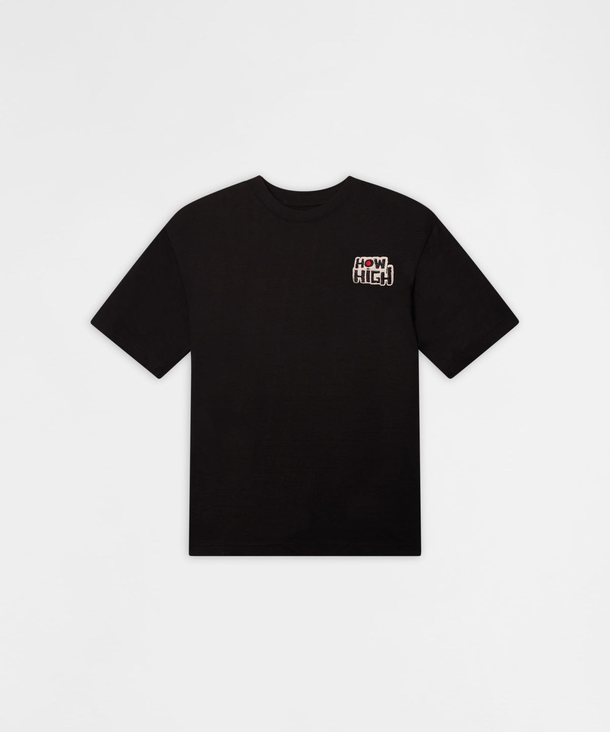 How High Crew Embroidered Short Sleeve Tee - Black | Reason Clothing Top Pick