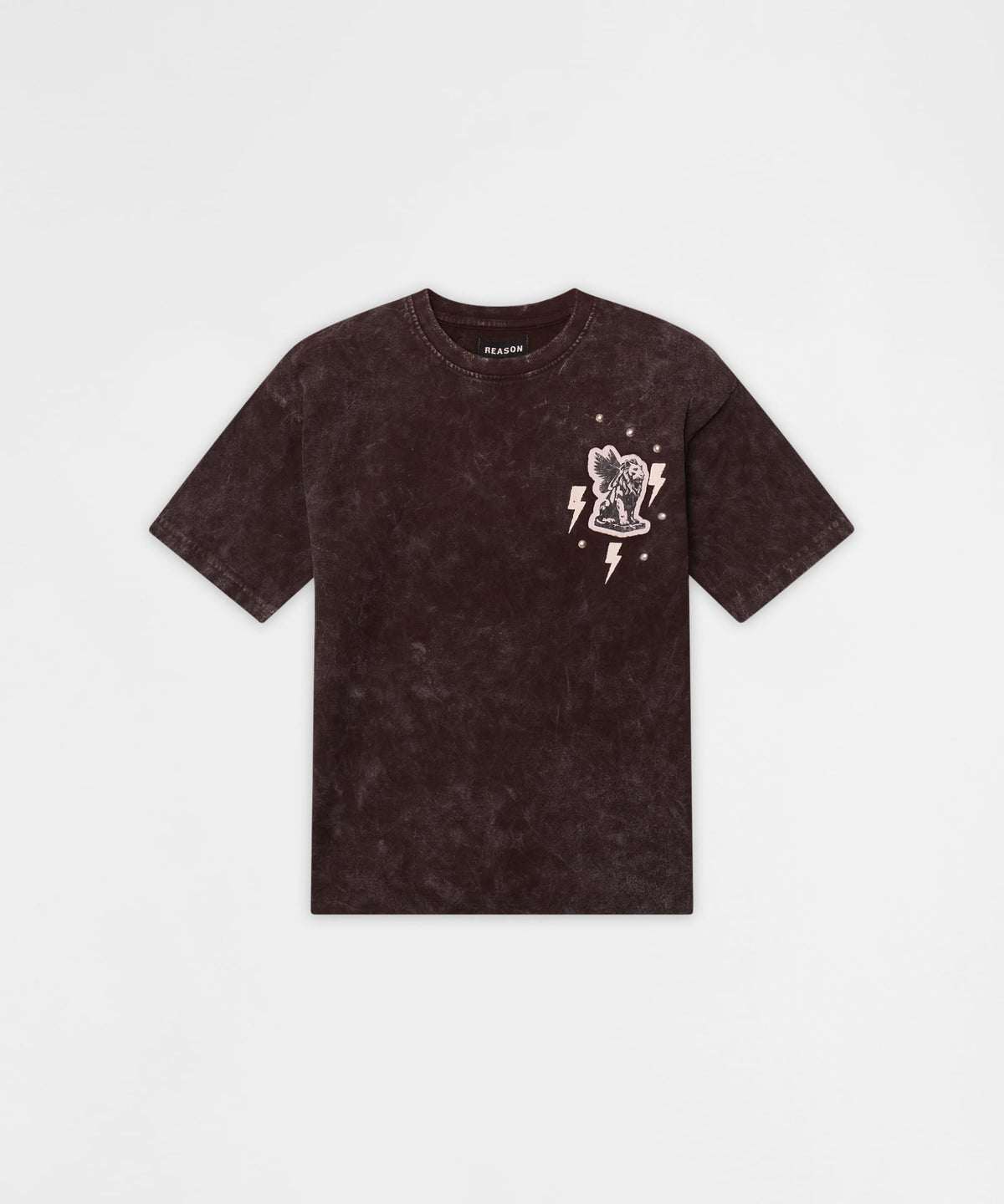 Little Kids Blessed Metal Stud Tee - Brown | Reason Clothing Hot Sale