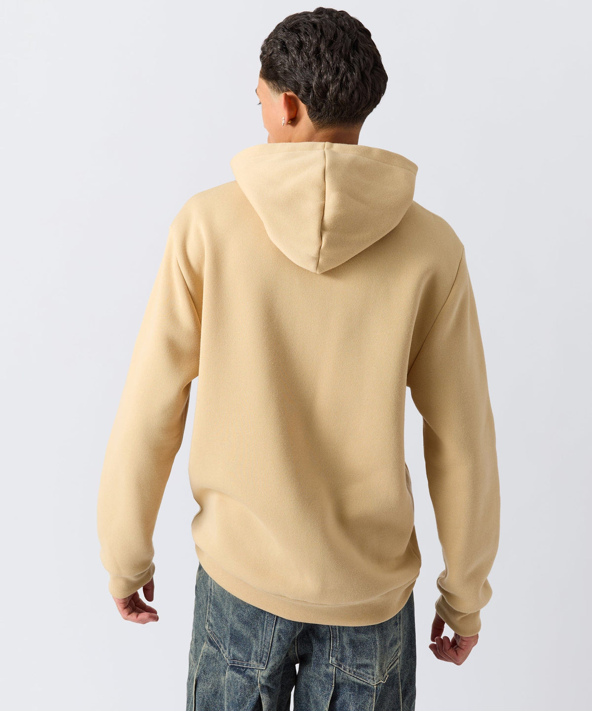 Champion Chenille Embroidered Long Sleeve Hoodie - Khaki | Reason Clothing Best Price