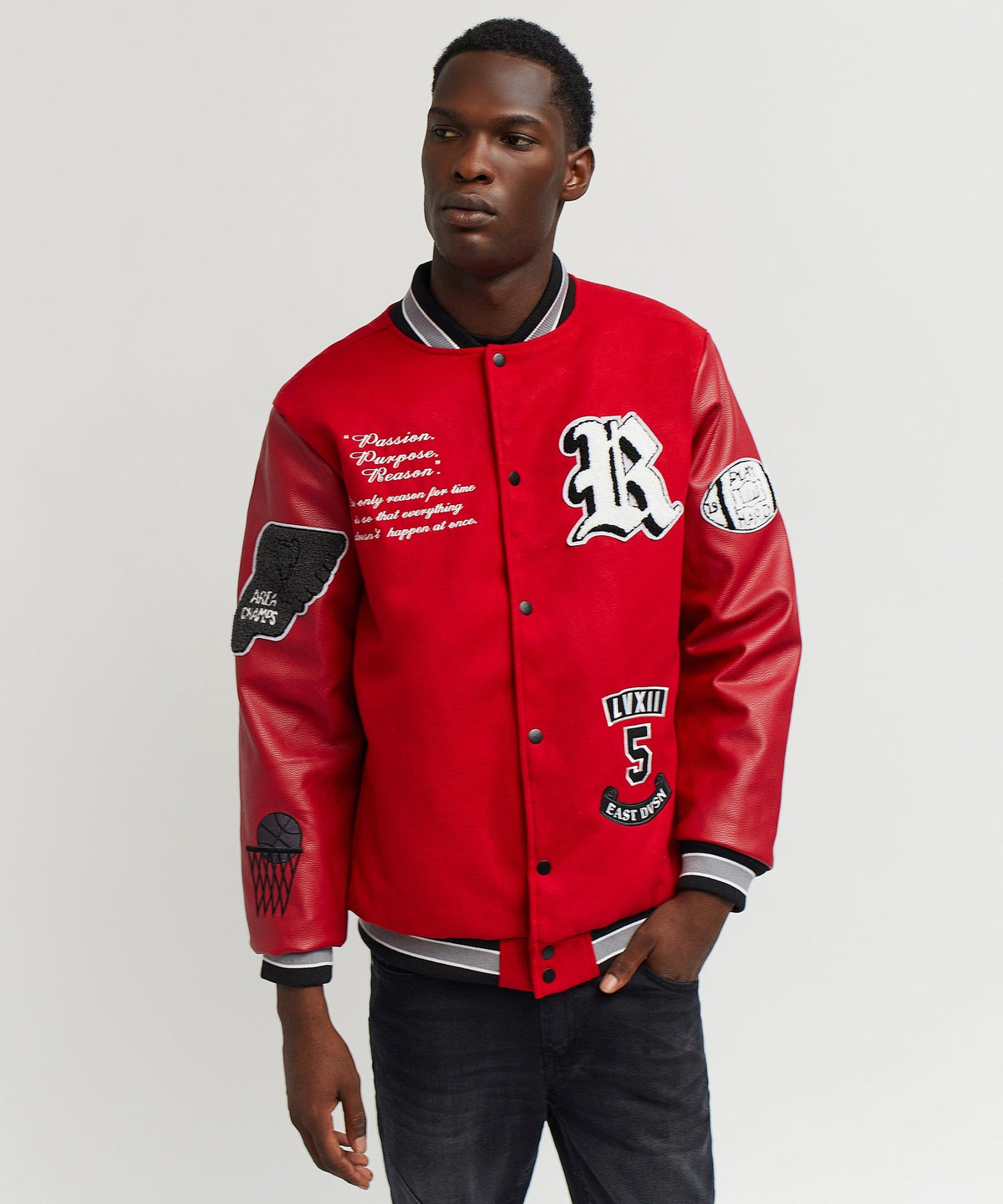 Ply Hard Varsity Jkt | Reason Clothing Special Offer