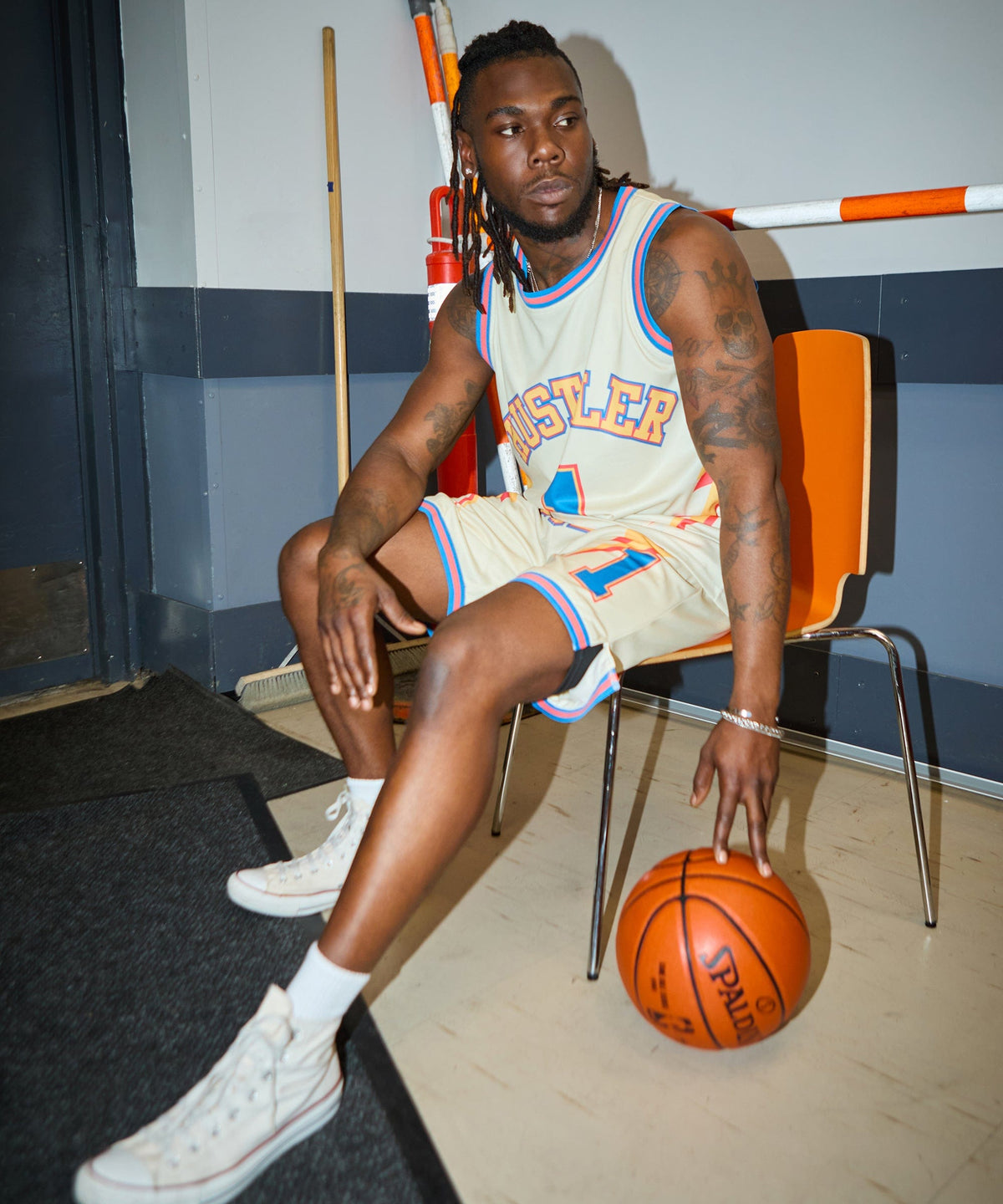 Hustler Basketball Jersey - Khaki | Reason Clothing Classic