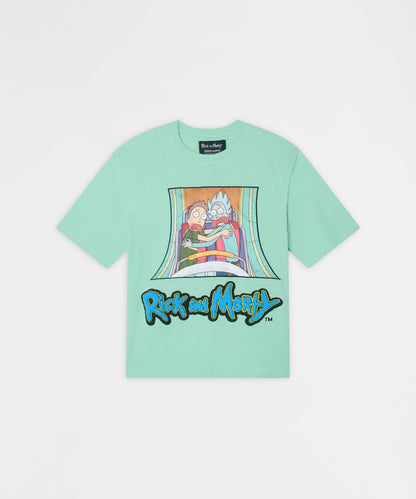 Rick And Morty Applique Short Sleeve Tee - Light Green | Reason Clothing Recommended