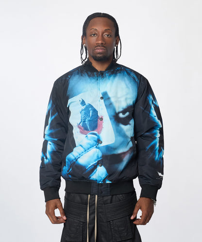 Dark Knight Varsity Jacket - Black | Reason Clothing Premium
