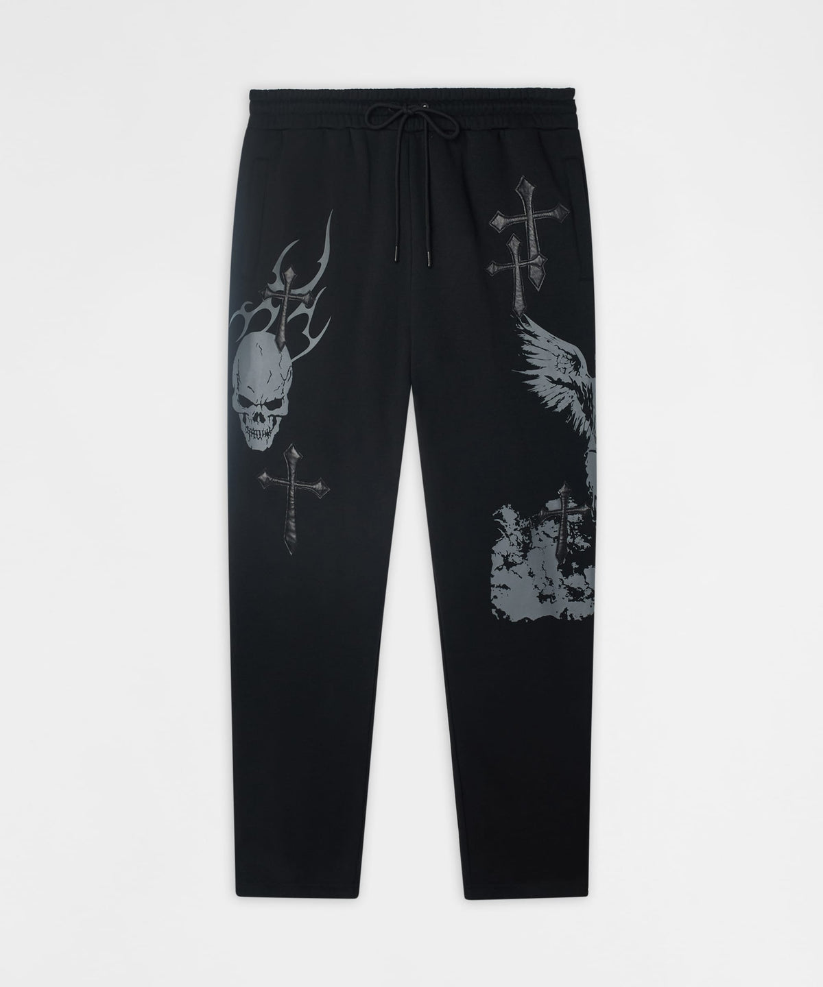 Sin Again PU Applique Pants - Black | Reason Clothing Top Pick