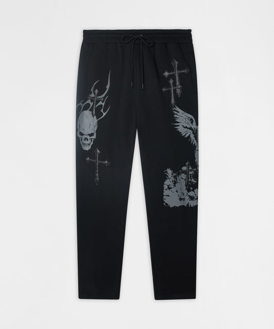 Sin Again PU Applique Pants - Black | Reason Clothing Top Pick