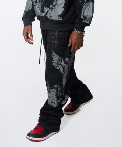 Sin Again PU Applique Pants - Black | Reason Clothing Top Pick