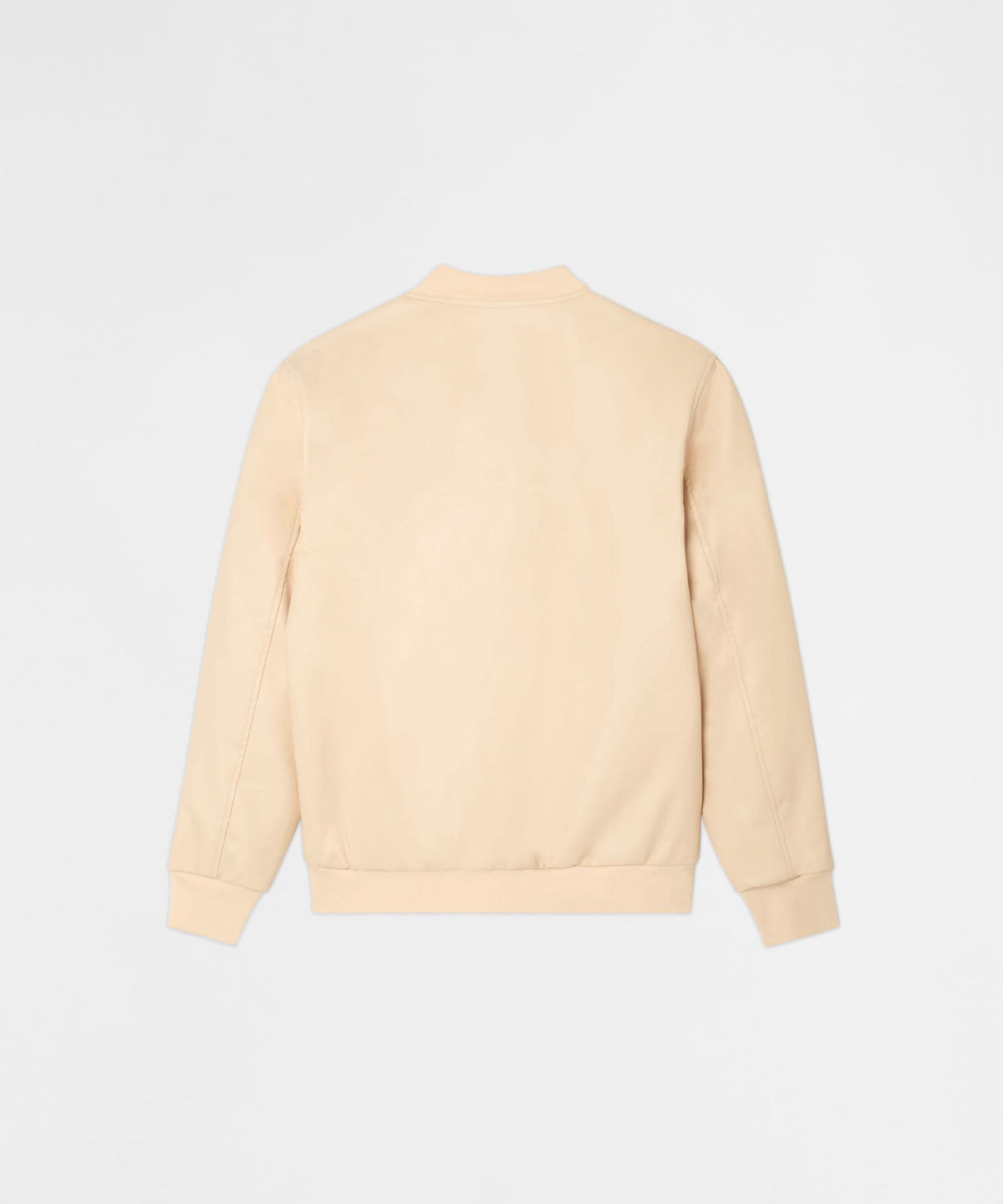 Crossed Faux PU Leather Bomber Jacket - Cream | Reason Clothing Customer Favorite