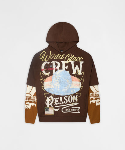 Masters 2fer Pullover Hoodie - Brown | Reason Clothing Deals