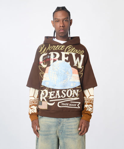 Masters 2fer Pullover Hoodie - Brown | Reason Clothing Deals