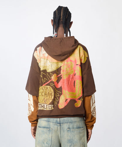 Masters 2fer Pullover Hoodie - Brown | Reason Clothing Deals