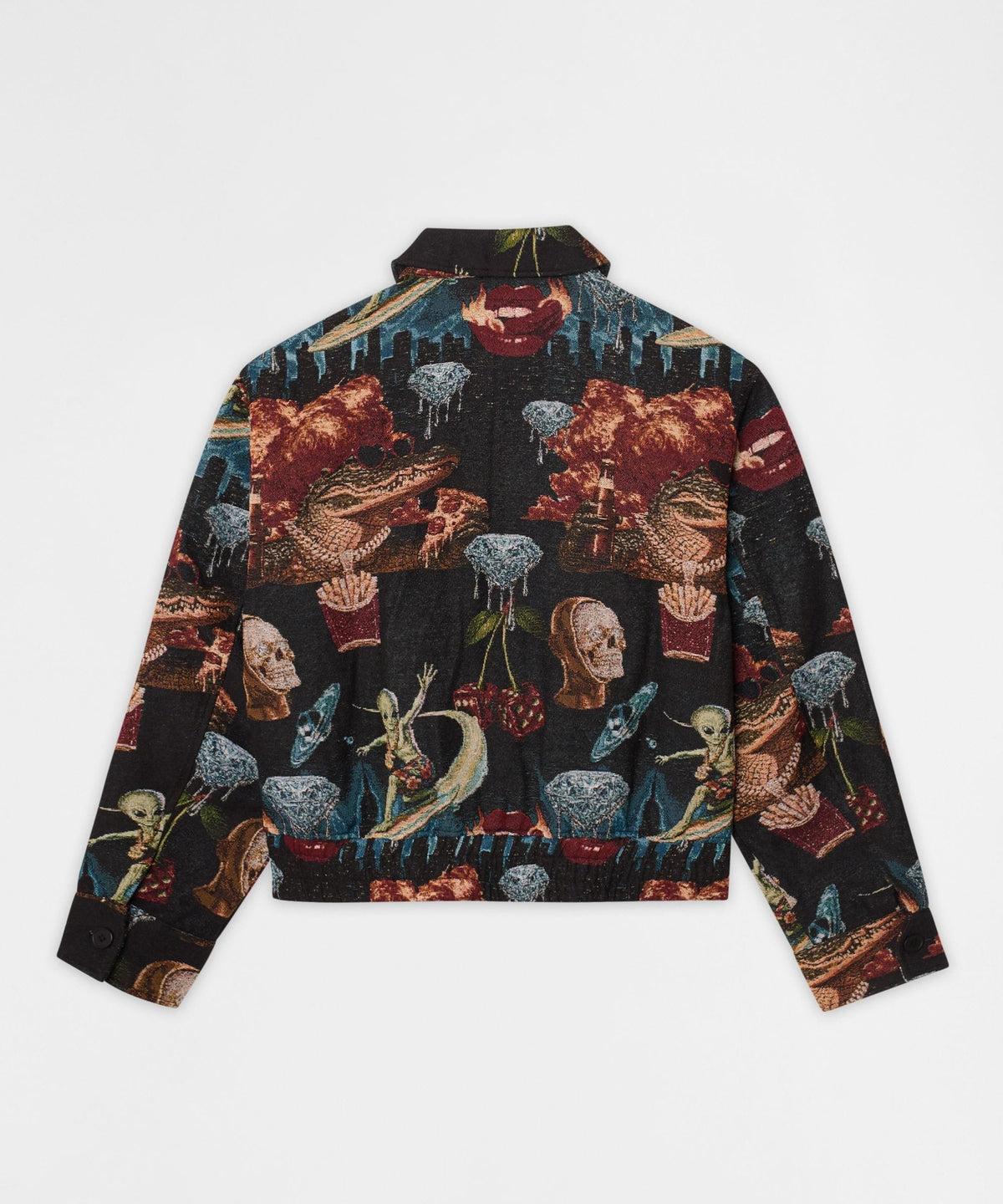 Surreal Dream Tapestry Varsity Jacket - Black | Reason Clothing Trusted