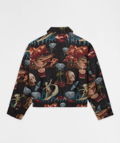 Surreal Dream Tapestry Varsity Jacket - Black | Reason Clothing Trusted