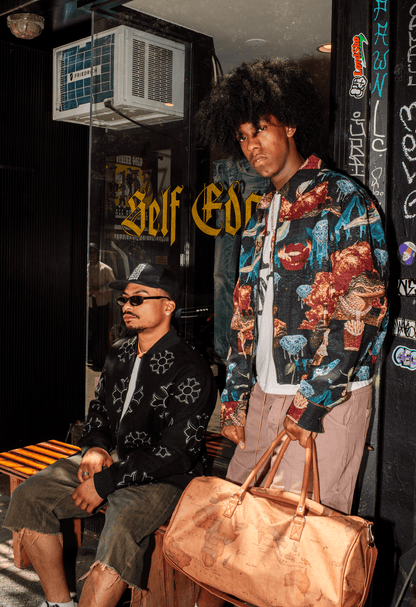 Surreal Dream Tapestry Varsity Jacket - Black | Reason Clothing Trusted