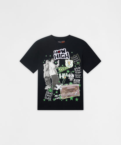 How High Trust Embroidered Short Sleeve Tee - Black | Reason Clothing Premium
