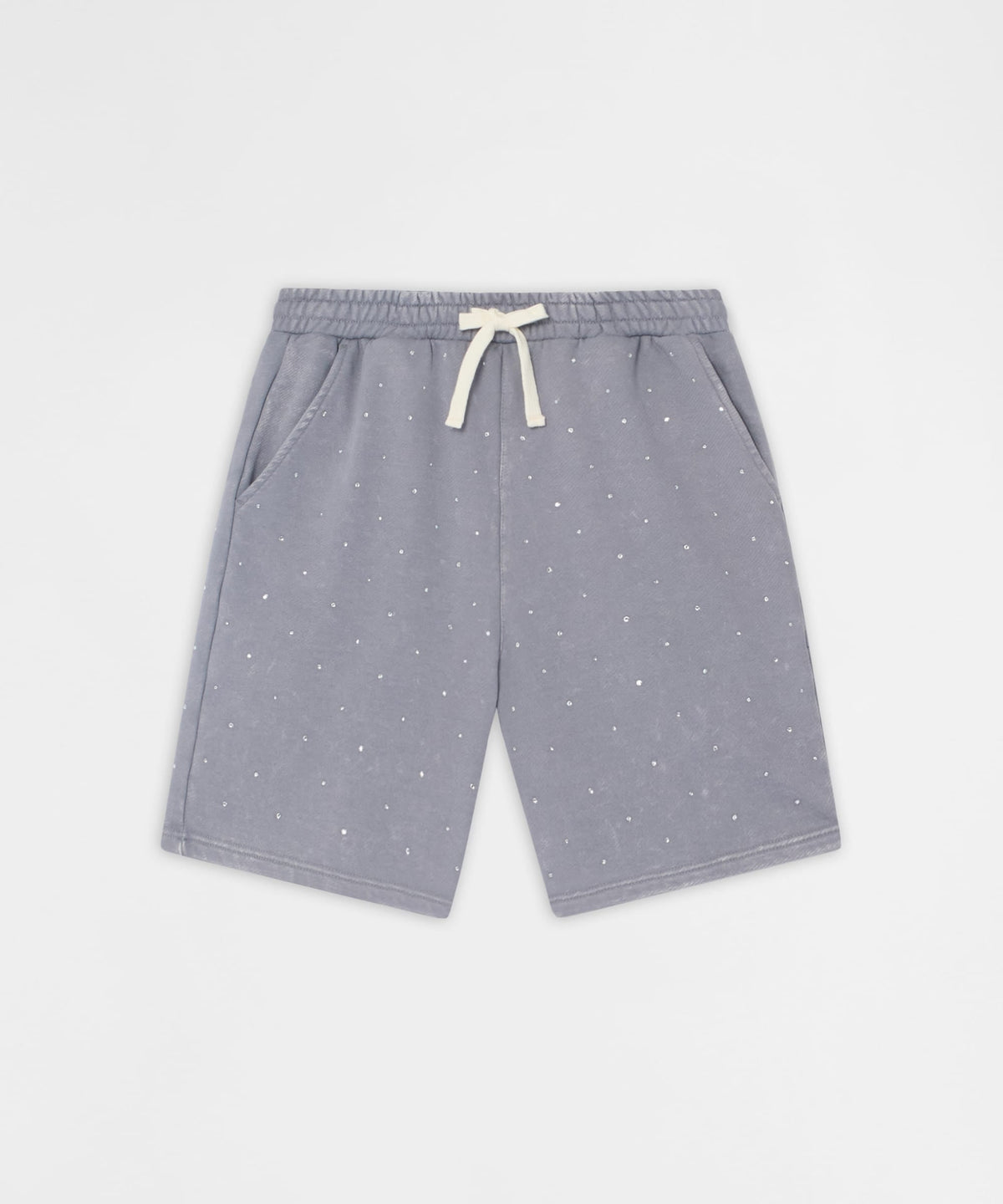 Washed Rhinestone Short - Grey | Reason Clothing Essential