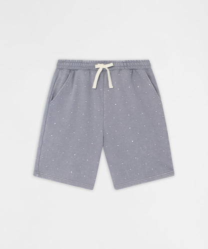 Washed Rhinestone Short - Grey | Reason Clothing Essential