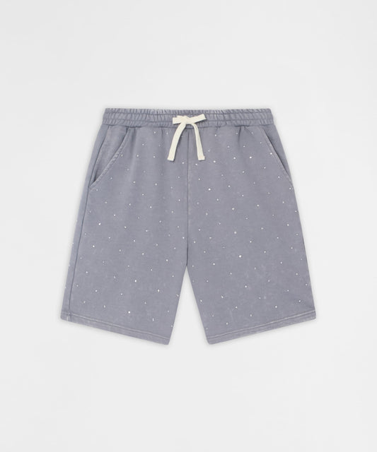 Washed Rhinestone Short - Grey | Reason Clothing Essential