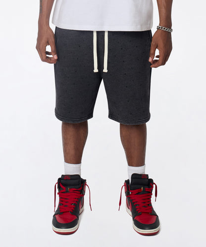 Washed Rhinestone Short - Black | Reason Clothing Value