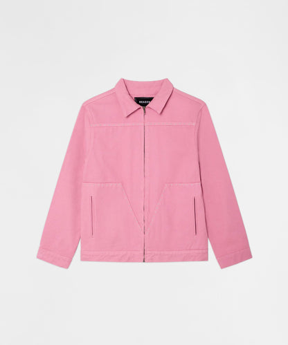 Saint Studded Work Denim Jacket - Pink | Reason Clothing Discount