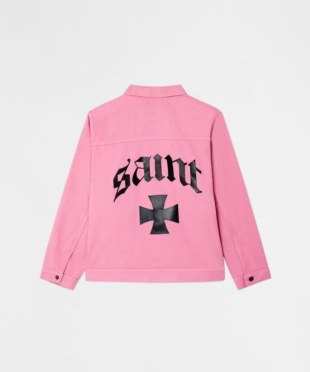 Saint Studded Work Denim Jacket - Pink | Reason Clothing Discount