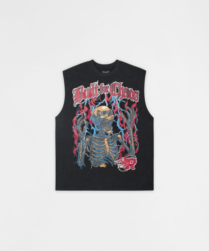 Built For Chaos Muscle Tee - Washed Black | Reason Clothing Great Value