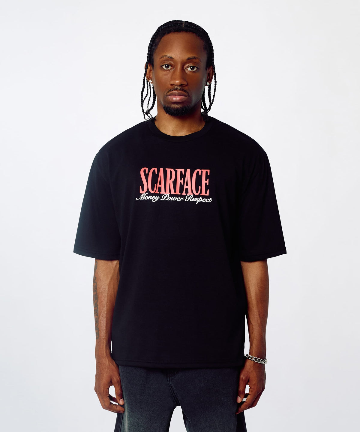 Scarface™ Money Power Respect Print Tee | Reason Clothing Premium