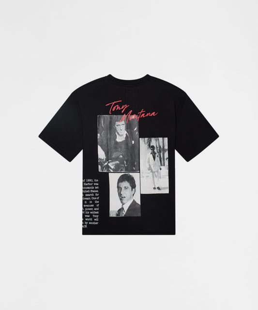Scarface Washed Short Sleeve Tee - Black | Reason Clothing Special Offer