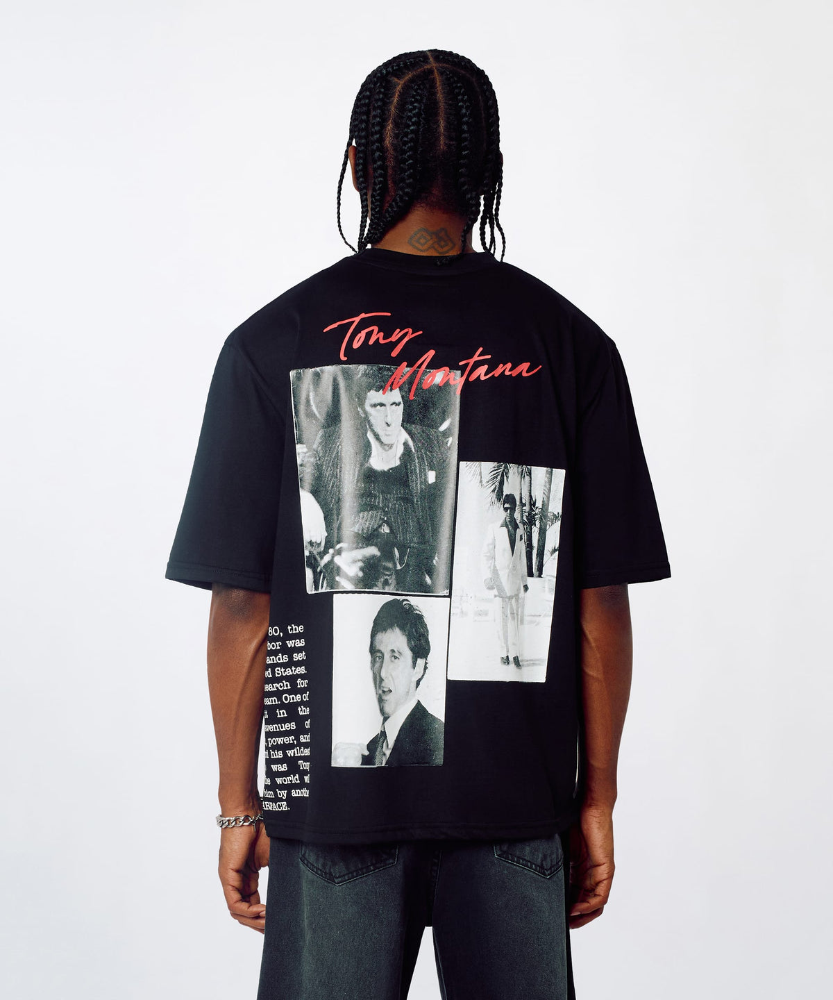 Scarface Washed Short Sleeve Tee - Black | Reason Clothing Special Offer