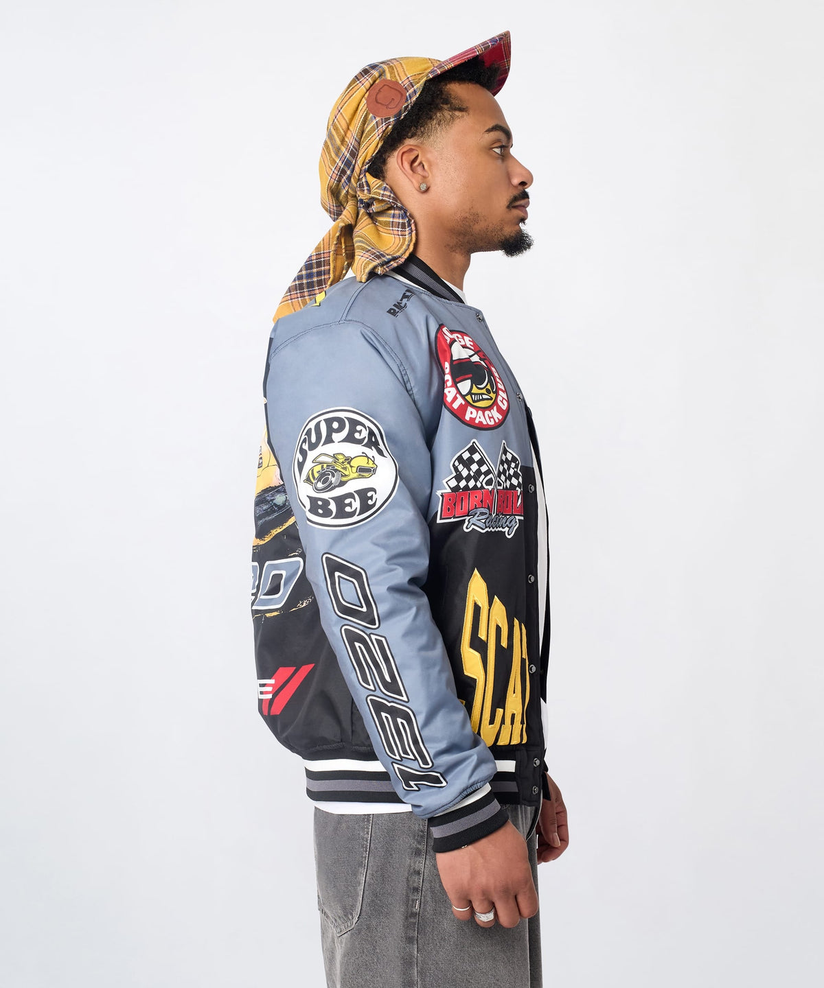 Dodge Scatpack Racing Varsity Jacket - Black | Reason Clothing Everyday