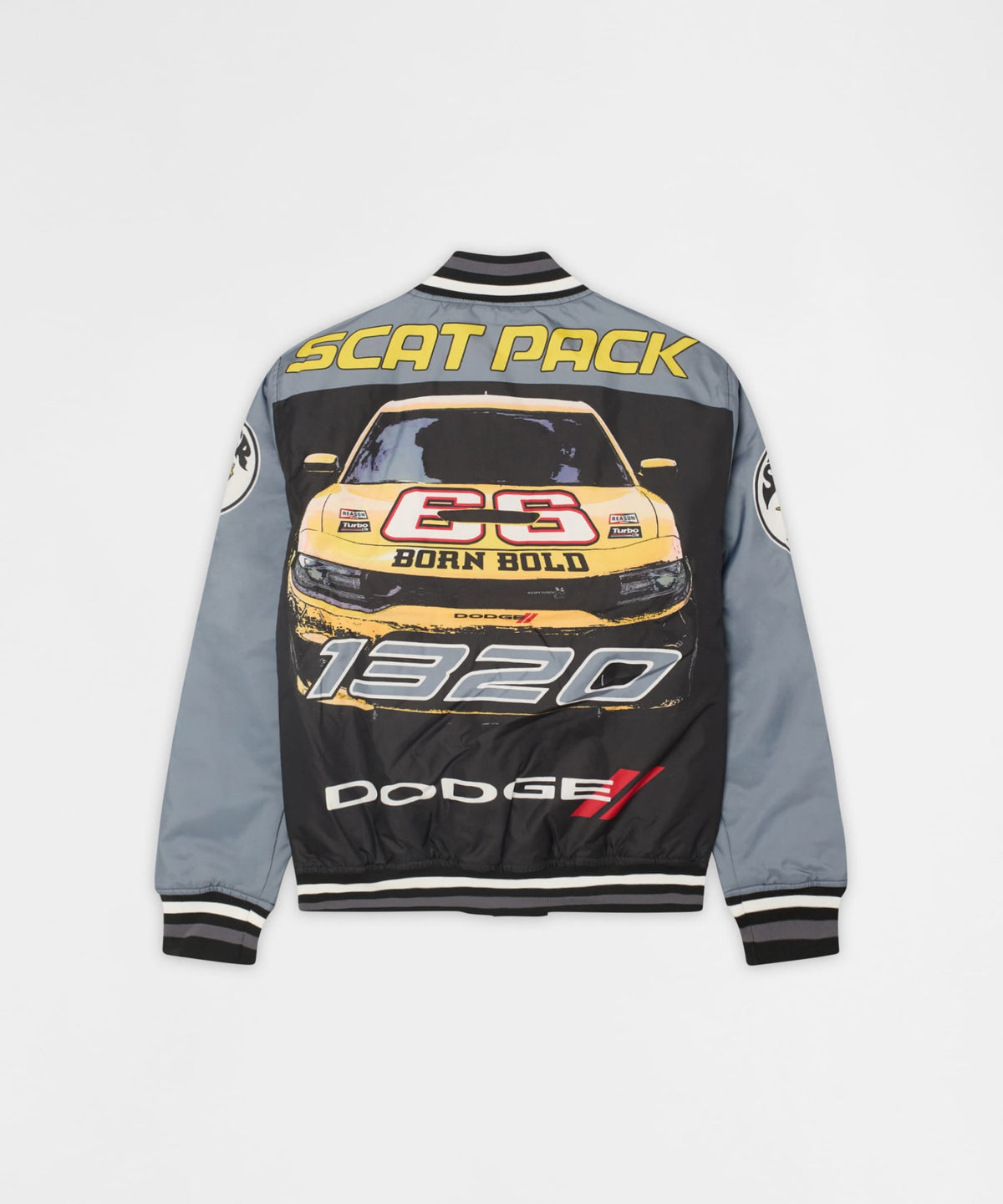 Dodge Scatpack Racing Varsity Jacket - Black | Reason Clothing Everyday