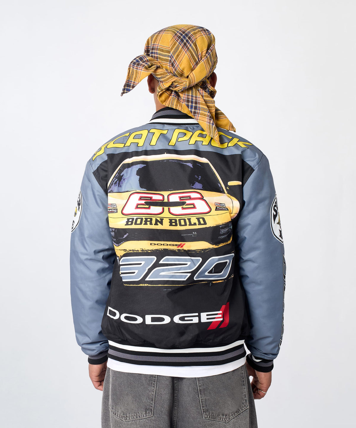 Dodge Scatpack Racing Varsity Jacket - Black | Reason Clothing Everyday