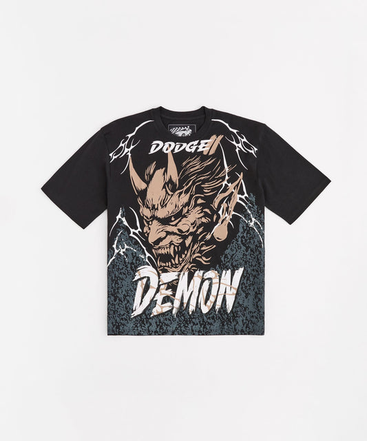 Plus Size Dodge Demon Short Sleeve Tee - Black | Reason Clothing New