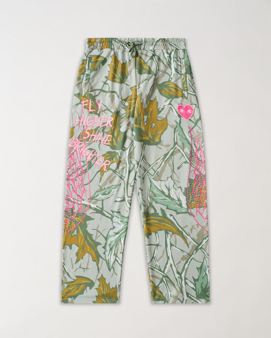 Fly Higher Women's Fleece Flare Sweatpants - Olive Green | Reason Clothing New