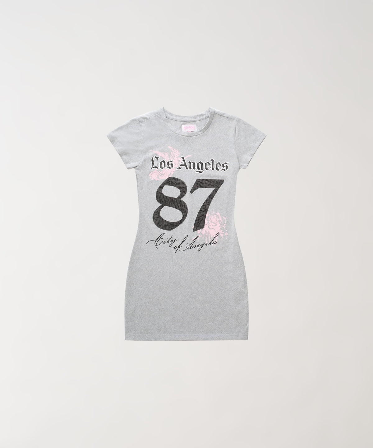LA Angels Graphic Bodycon Women's Dress - Grey | Reason Clothing Premium