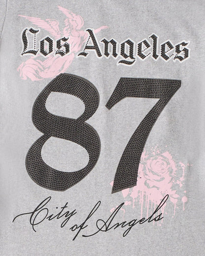 LA Angels Graphic Bodycon Women's Dress - Grey | Reason Clothing Premium