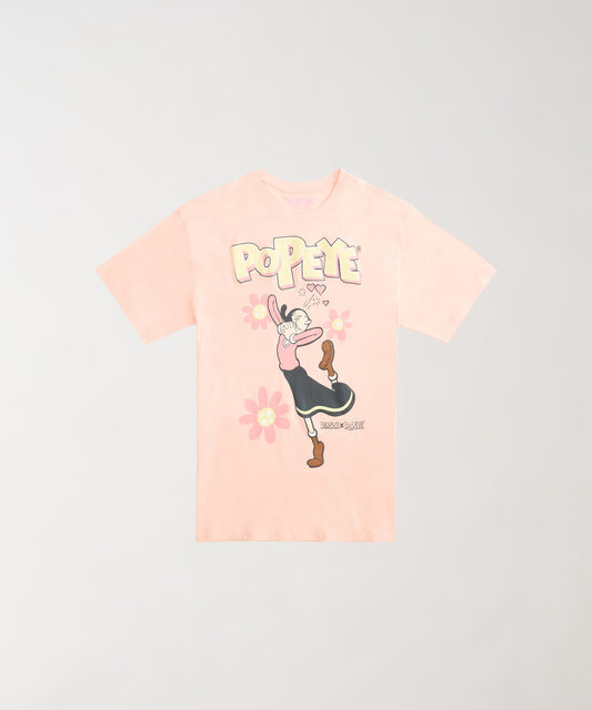 Popeye Olive Women's Graphic Short Sleeve Tee - Pink | Reason Clothing Trending